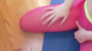 petite teen stepsister fucked by brother ripped yoga pants pov