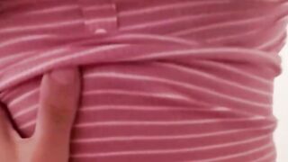 A busty pawg in PJ's is getting her booty worship and fucked