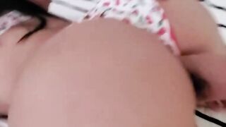 A sexy big ass big tits white girl pops his cherry