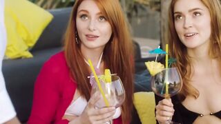 VIXEN Incredible Sexy redheads seduce bartender while on vacation