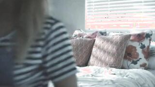 petite blonde gets fucked after a bad dream