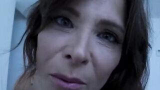 Tied Up And Blindfolded Cougar Syren De Mer Sucks Stepson's
