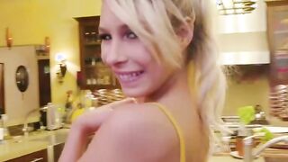 point of watch Of This Blondie Masseuse With Fat Booty Welcoming You For A Beauty Treat