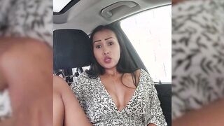 Big tits Asian streamer masturbated