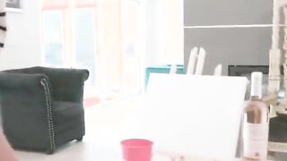 sexy teens team up to suck a huge cock