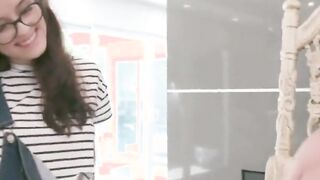 sexy teens team up to suck a huge cock
