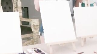 sexy teens team up to suck a huge cock