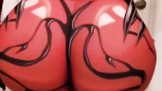 Curvy spider-pawg twerks on dick