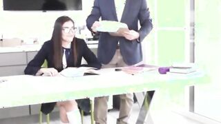 petite brunette high school teen fucked by tutor