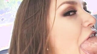 step sister sierra nicole gets cream pie on top of washer!