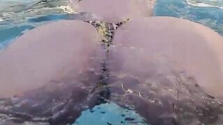 Lucky Horny pool boy fucks Thick latin Amateur teen babe in the pool with the neighbo