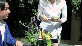 extreme 3 way with 2 girls sharing a penis
