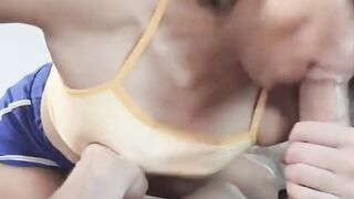 beautiful girl blows her stepdad 2