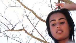 Teen blonde Junipr Keiko hot striptease