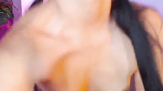 Sexy ass Latina with vibrator in pussy webcam show