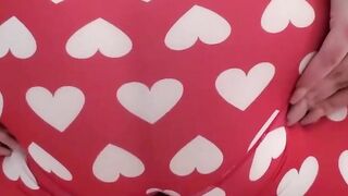 Pawg gets her Big Sexy Ass Worshipping Assjob In Pink Heart Boxer Briefs