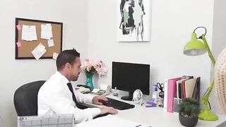 taking care of business to get her promotion