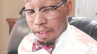 black dude shows his monster cock to horny aubree valentine