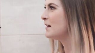 bathroom attendant kara lee rides duncan saint‘s and jmac‘s cocks