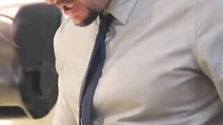 bathroom attendant kara lee rides duncan saint‘s and jmac‘s cocks