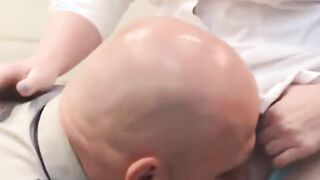 bathroom attendant kara lee rides duncan saint‘s and jmac‘s cocks