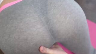 Fit Girl in Yoga Pants was Fucked after Training