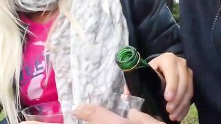 German mom blonde have sexdate at a farm