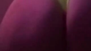 Sexy pawg creams on dick through neon bodysuit