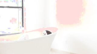 SPYFAM Step Bro Creeps On Tanning Step Sister