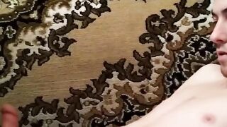 Blonde bimbo sucks me off with pleasure