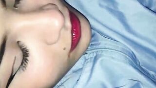 My stepbrother fucks my pussy while we watch a movie