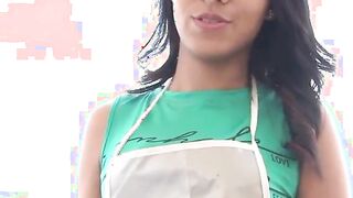 CARNE DEL MERCADO - (Dayana Cruz & Alex Moreno) Hispanic Waitress Fucks