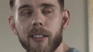 Ash gray haired TS gets analed in kitchen