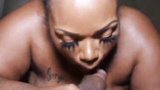 Berry Irresistible knows how to swallows some big black dick and throw that vagina