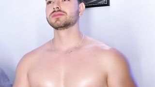 First Ever American Muscle masturbating Part 2