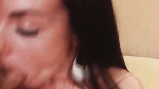 Dark Hair MILF can't stop sucking off off a pecker