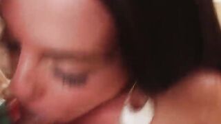 Dark Hair MILF can't stop sucking off off a pecker