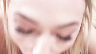 Blonde gets her snatch shafted hard in POV