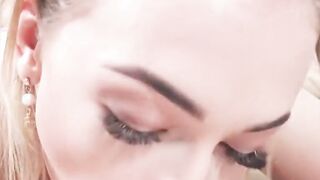 Blonde gets her snatch shafted hard in POV