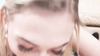 Blonde gets her snatch shafted hard in POV