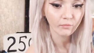 Blonde Bombshell Does a Wild Masturbation