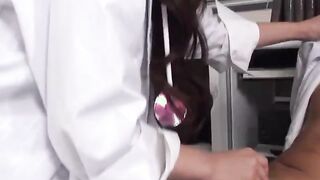 Japanese doctor, Koi Miyamura sucks dick, uncensored