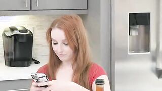 milf and redhead teen 3some with stepdad