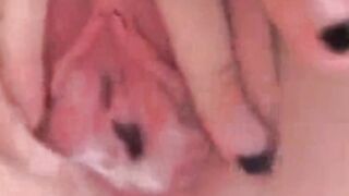 my leaking gulping pussy eats glass dildo