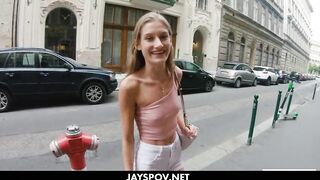 JAY'S point of view - Young Petite Eighteen Tiffany Tatum Gets Creampied
