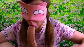Young Hot with Bae Lips Oral Sex and Titfuck Huge Cock!