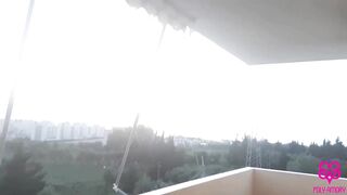 Couple gets nailed on the hotel balcony