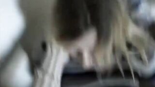 Blonde has sex in outside for money