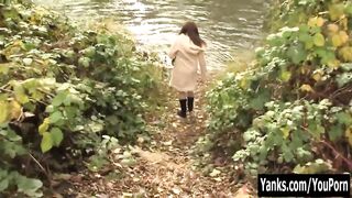 Yanks Amber Masturbates Outdoors