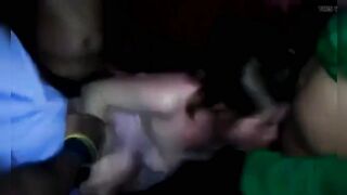 White chick Passed Around At Party